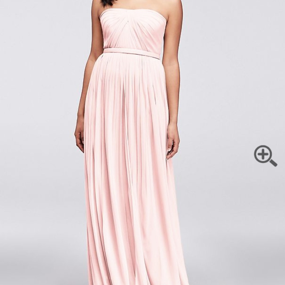 Long Mesh Style-Your-Way 6 Tie Bridesmaid Dress